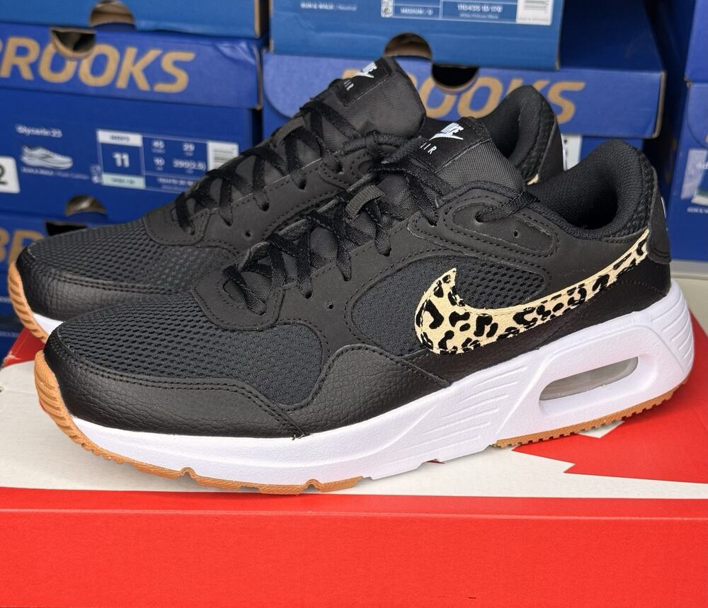Nike Air Max SC Leopard Swoosh Black Gum Women’s Size 8.5 FZ2649-001 (140)